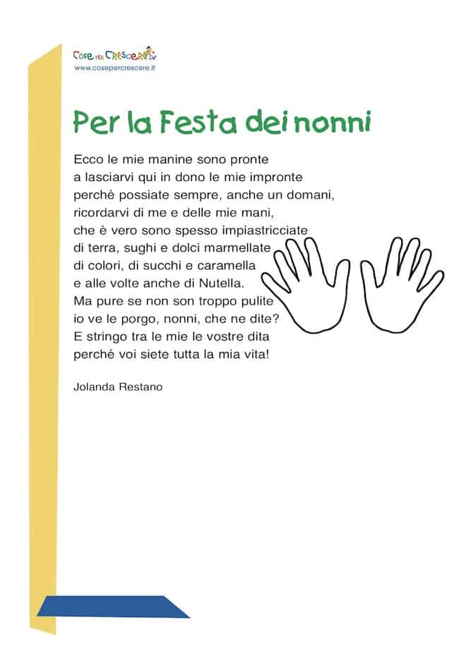 Per La Festa Dei Nonni Poesia Per I Nonni