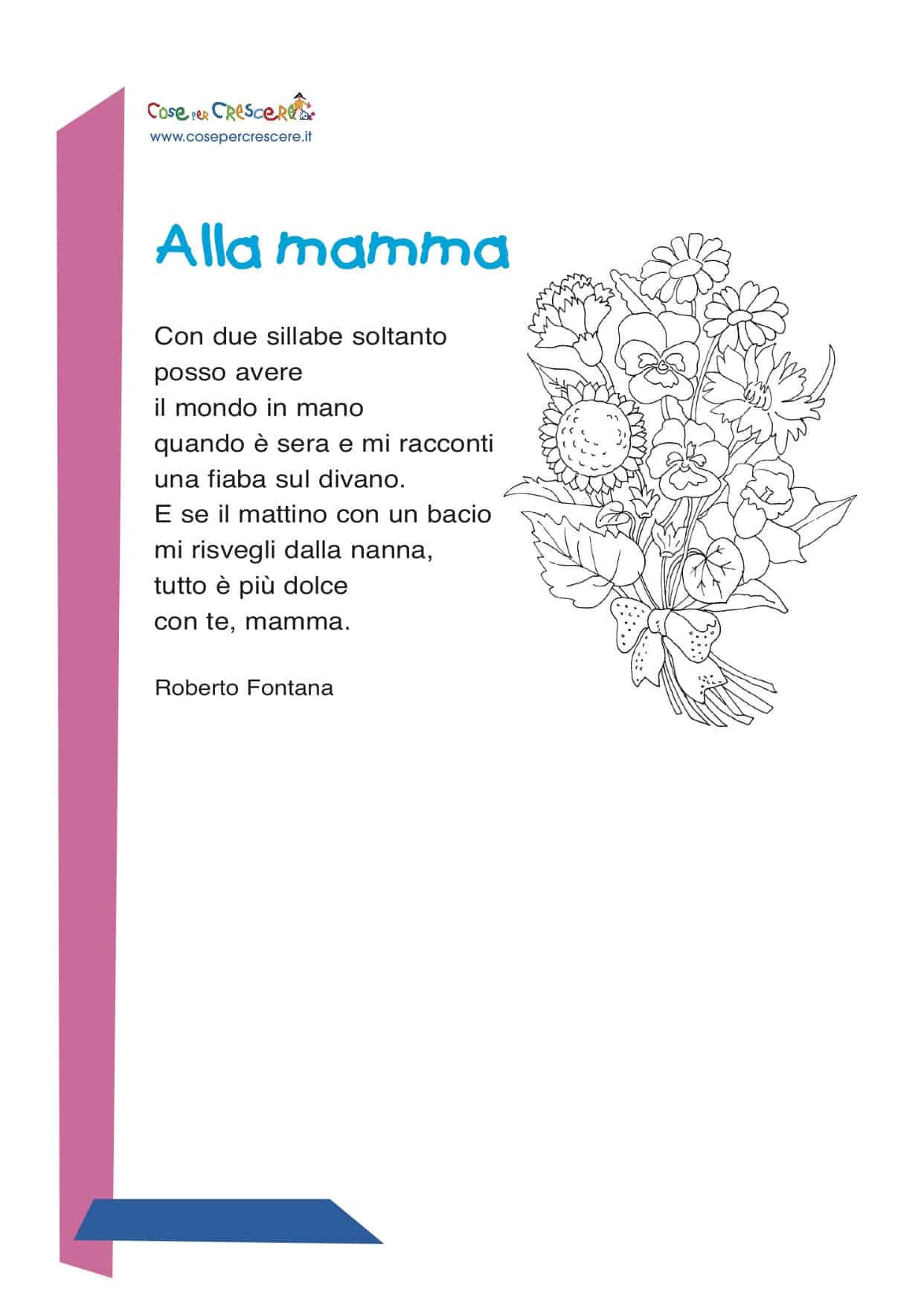 alla mamma fontana poesia per la mamma di Fontana