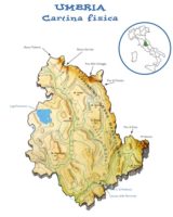 Cartina Fisica Umbria Da Stampare - Scuola Primaria - Carta Geografica