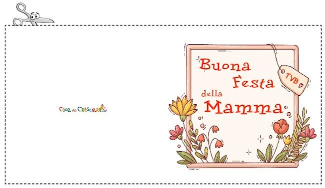 Auguri Festa Della Mamma Da Stampare Biglietto Per Bambini