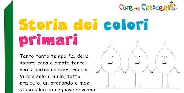 Storia dei colori primari per bambini - scuola dell'infanzia
