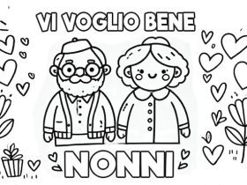 Disegno da colorare per la Festa dei nonni