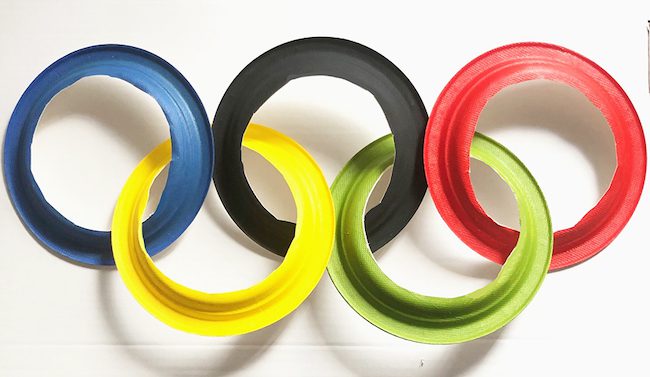 Anelli olimpici: lavoretto Olimpiadi