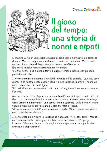 Storia sui nonni da stampare